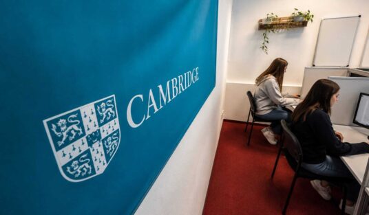 Cambridge Students Computer Exam Room