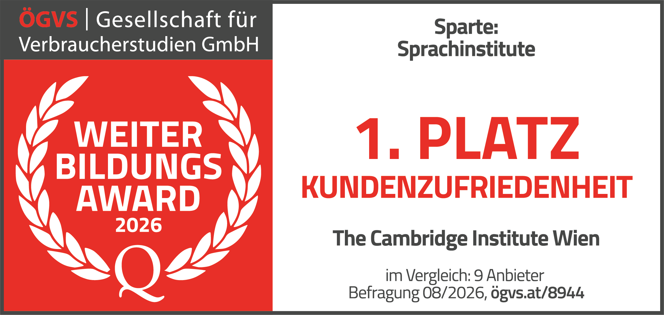 ÖGSV Weiterbildungsaward