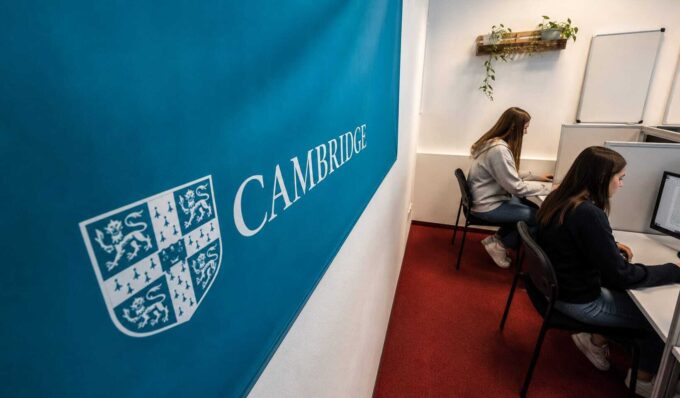 Cambridge Students Computer Exam Room